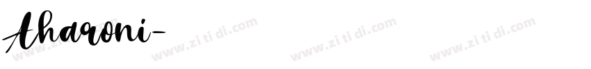 Aharoni字体转换