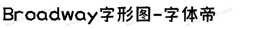 Broadway字形图字体转换