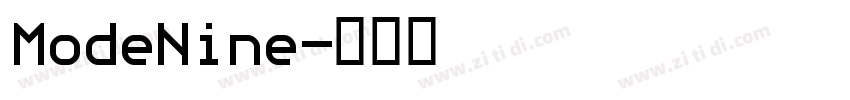 ModeNine字体转换