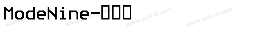 ModeNine字体转换