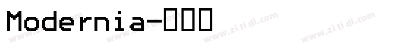 Modernia字体转换
