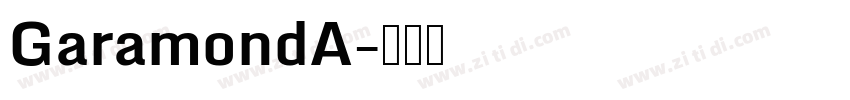 GaramondA字体转换