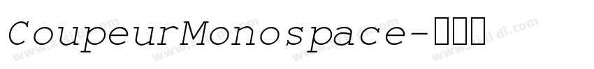 CoupeurMonospace字体转换