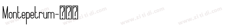 Montepetrum字体转换