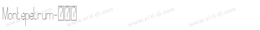 Montepetrum字体转换