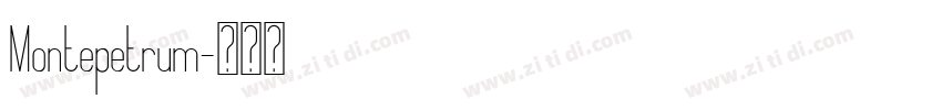 Montepetrum字体转换