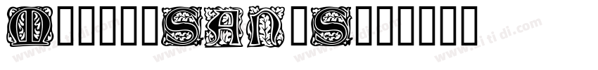 MorrisSansStd字体转换