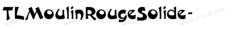 TLMoulinRougeSolide字体转换