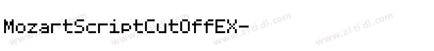 MozartScriptCutOffEX字体转换
