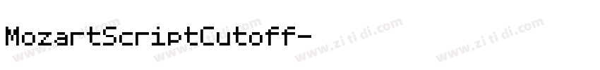 MozartScriptCutoff字体转换