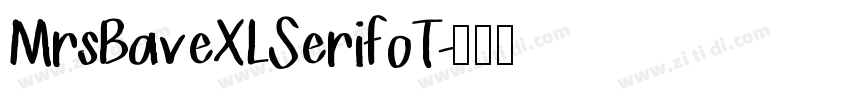 MrsBaveXLSerifoT字体转换