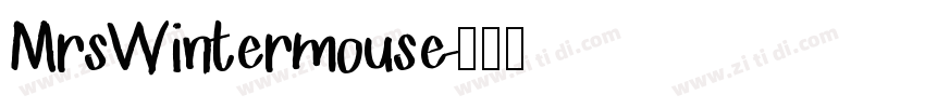 MrsWintermouse字体转换