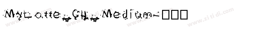 MyLotte_CH_Medium字体转换