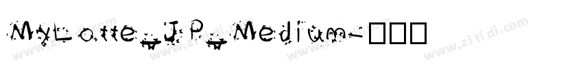 MyLotte_JP_Medium字体转换
