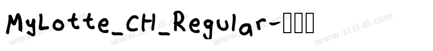 MyLotte_CH_Regular字体转换