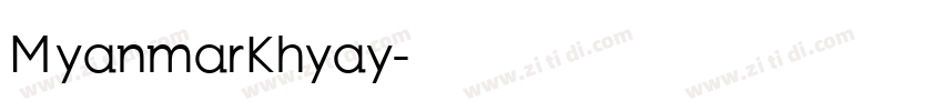 MyanmarKhyay字体转换