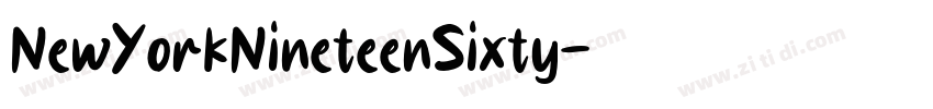 NewYorkNineteenSixty字体转换