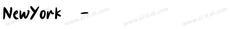 NewYork字体字体转换