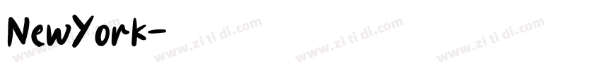 NewYork字体转换