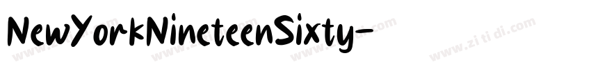 NewYorkNineteenSixty字体转换