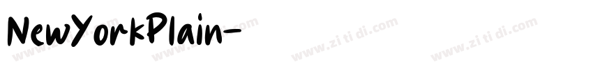 NewYorkPlain字体转换