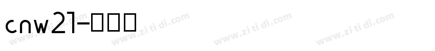 cnw21字体转换