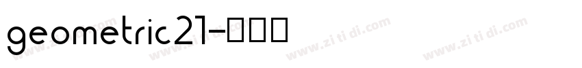 geometric21字体转换