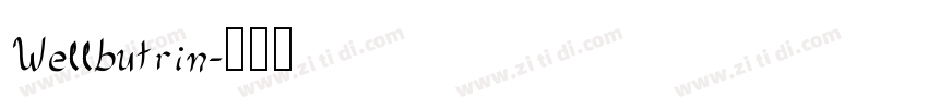 Wellbutrin字体转换
