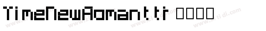 TimeNewRomanttf字体转换
