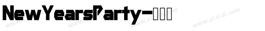 NewYearsParty字体转换
