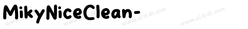 MikyNiceClean字体转换