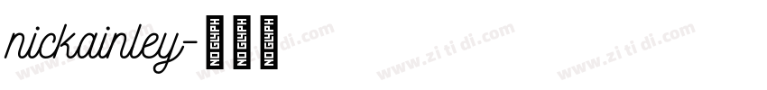 nickainley字体转换