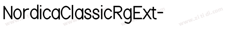 NordicaClassicRgExt字体转换 NordicaClassicRgExt字体转换