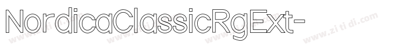 NordicaClassicRgExt字体转换 NordicaClassicRgExt字体转换