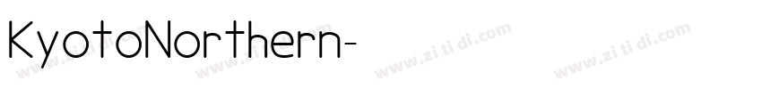 KyotoNorthern字体转换