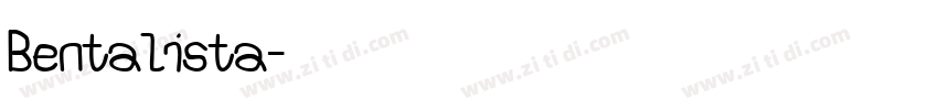 Bentalista字体转换