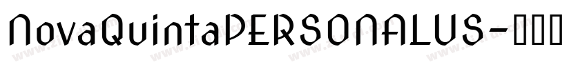 NovaQuintaPERSONALUS字体转换