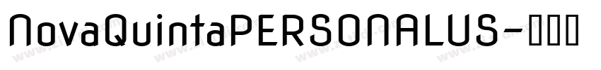 NovaQuintaPERSONALUS字体转换