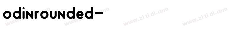 odinrounded字体转换