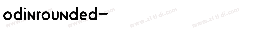 odinrounded字体转换