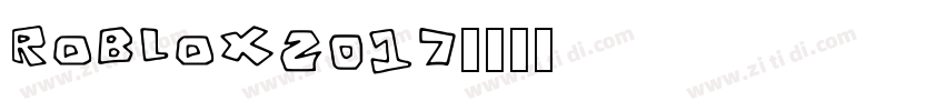 roblox2017字体转换