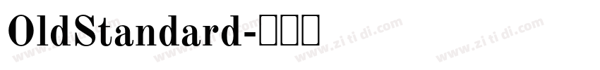 OldStandard字体转换