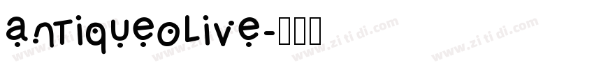 antiqueolive字体转换