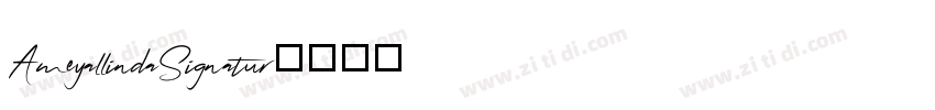 AmeyallindaSignatur字体转换