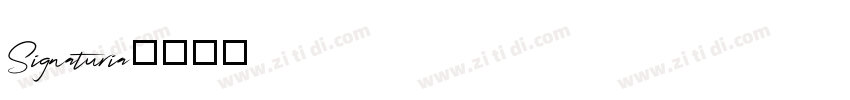Signaturia字体转换