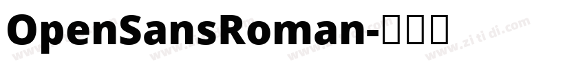 OpenSansRoman字体转换