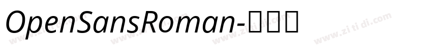 OpenSansRoman字体转换