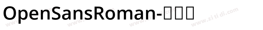 OpenSansRoman字体转换