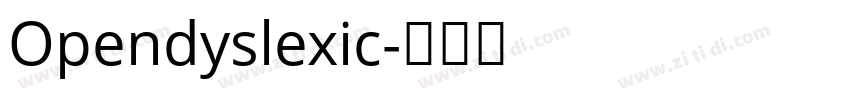 Opendyslexic字体转换