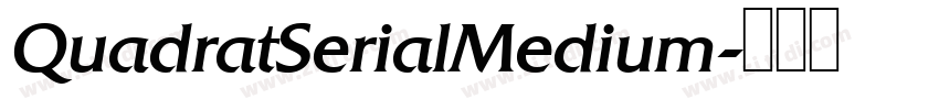 QuadratSerialMedium字体转换